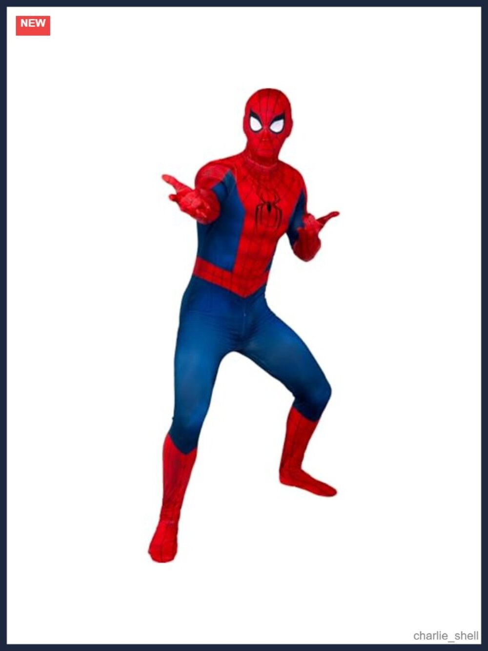 Marvel Spider-Man Zentai Costume Jumpsuit Halloween Men Cosplay Large
